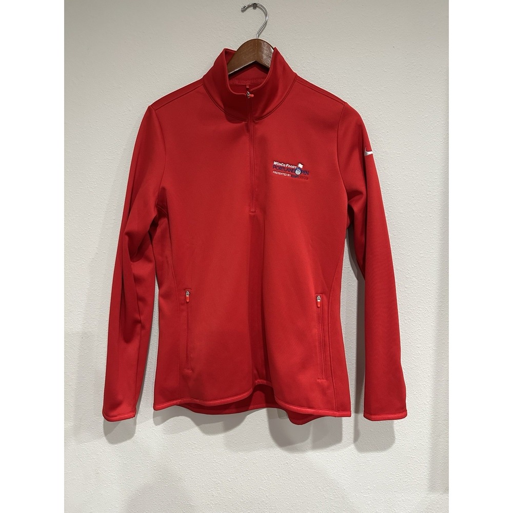 Nike Winco‎ Foods Portland  Open Large Red Therma-Fit Sweatshirt Womens